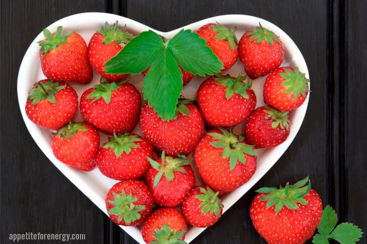 Strawberries in heart shape - keto fruit - 5 Tips For Busting Your Carb Cravings On Keto
