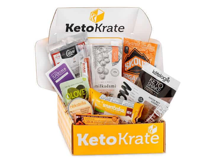 Ketokrate Box full of different keto snacks - 27 Amazing Gifts For Healthy Keto Moms & Women